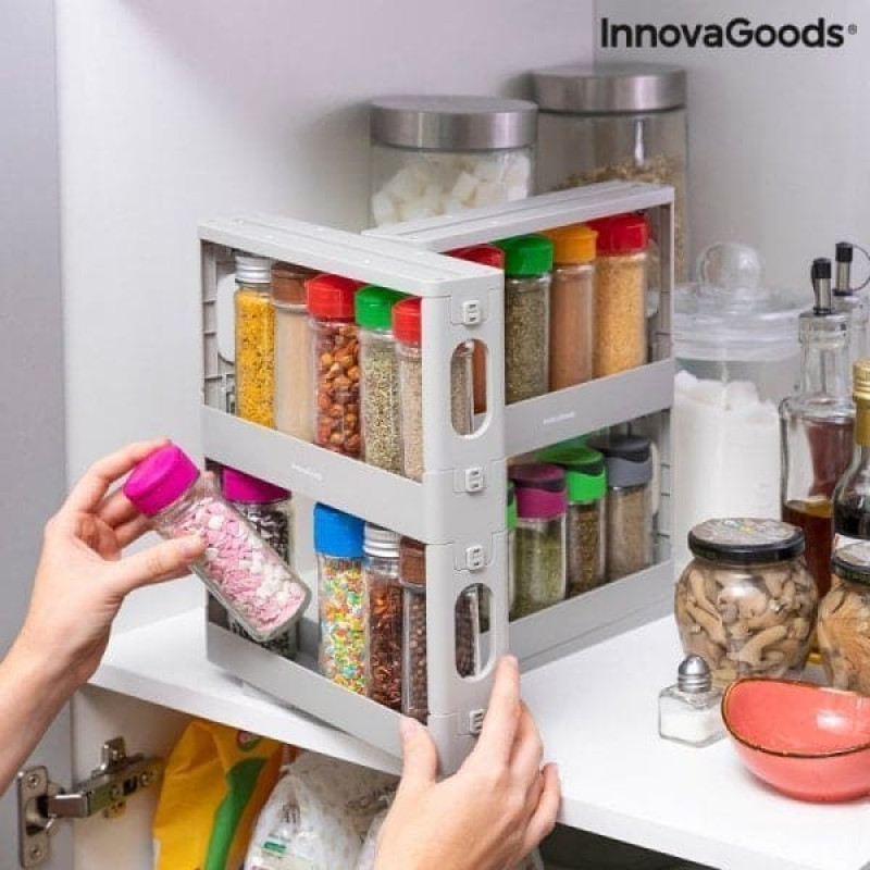 Innovagoods Wysuwany i Obrotowy Regał  Organizer na Przyprawy Rispick InnovaGoods