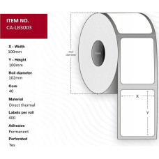 Capture Label 100x100, Core 40,