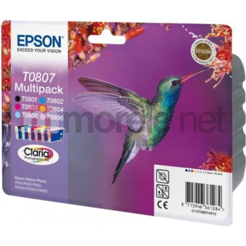 Epson Tusz Epson Tusz T080 Multipack (C13T08074010)