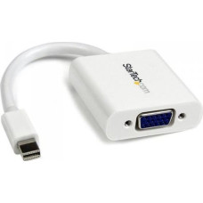 Startech Adapter AV StarTech Adapter Mini DisplayPort do VGA Startech MDP2VGAW             Biały 0,12 m