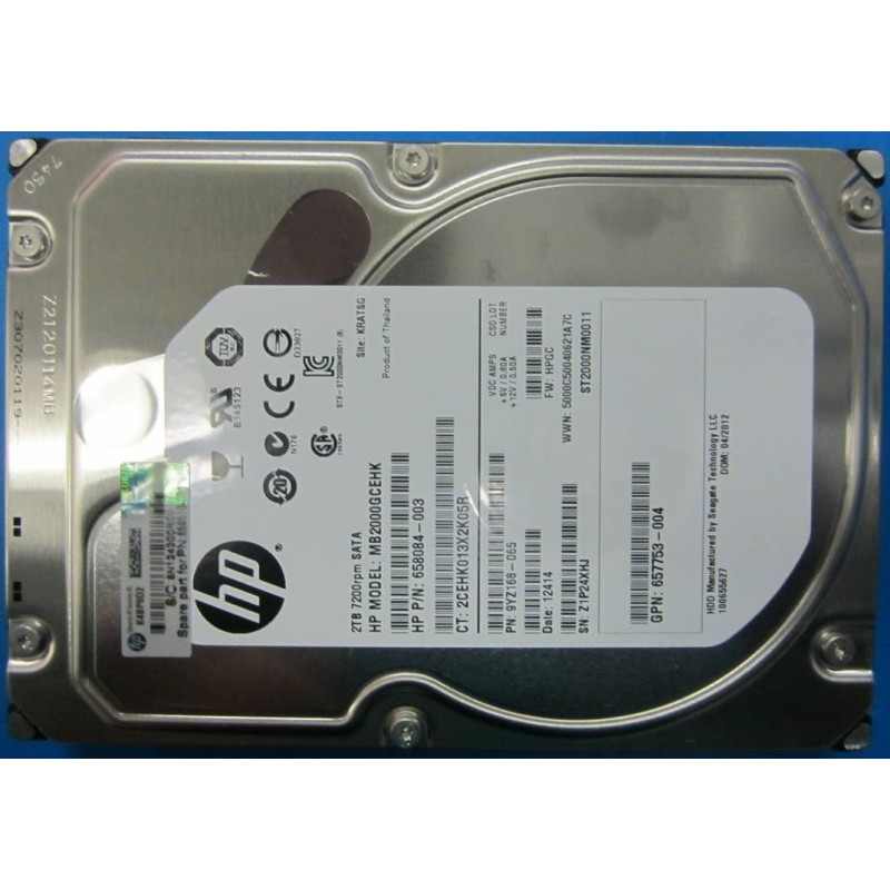 HP Dysk serwerowy HP 2TB 3.5'' SATA III (6 Gb/s)  (659570-001)