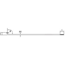 Cn Spoke Szprychy CNSPOKE STD14 2.0-2.0-2.0 stal nierdzewna 224mm czarne + nyple 144szt. - CN-STD224C