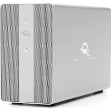 OWC Mercury Elite Pro Dual mit 3-Port USB Hub (silber, USB 10Gb/s Externe Storage Solution)