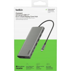 Belkin Adapter USB Belkin Belkin CONNECT USB-C 8-in-1 Core for 2 Monitors  INC015btSGY-CZ