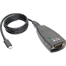 Eaton Adapter USB Eaton Eaton Tripp Lite Series USB-C to Serial Adapter (DB9) - Keyspan, High-Speed (M/M), Detachable Cable, TAA - Serieller Adapter - USB - RS-232 x 1 - Schwarz - TAA-konform