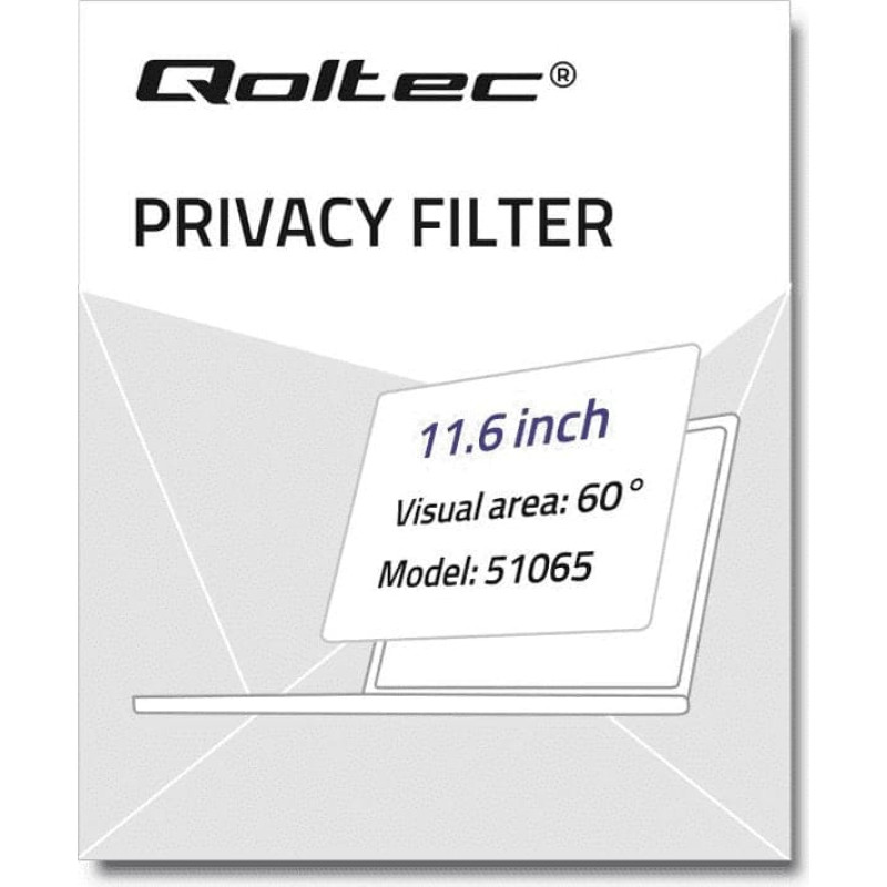 Qoltec Filtr Qoltec Qoltec Filtr prywatyzujący RODO do MacBook Air | 11.6'' | 16:10