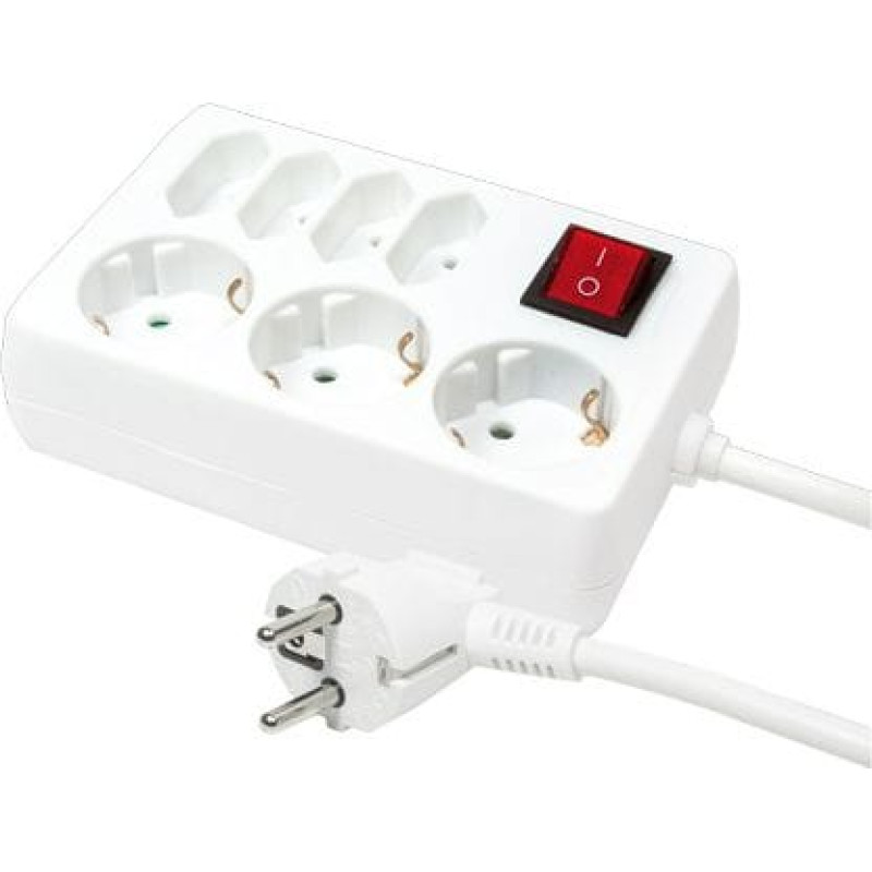 Logilink Listwa zasilająca LogiLink LPS 7 gniazd 5 m biała (LPS210)