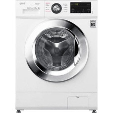 LG Pralka LG LG | F2J3WY5WE | Washing machine | Energy efficiency class E | Front loading | Washing capacity 6.5 kg | 1200 RPM | Depth 44 cm | Width 60 cm | Display | LED | Steam function | Direct drive | White