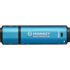 Kingston IronKey Vault Privacy 50 512 GB (hellblau/schwarz, USB-A 3.2 Gen 1)