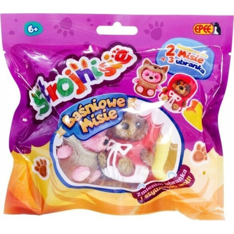 Epee Figurka Epee Figurki Strojnisie - Baśniowe Misie - 2-pack Czerwony Kapturek+Wilk+żółta sukienka księżniczki.