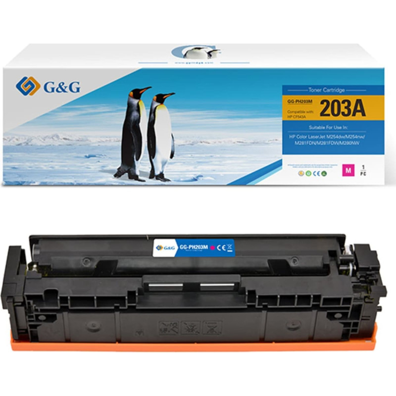 G&G Toner G&G G&G kompatybilny toner z HP CF543A, NT-PH203M , HP 203A, magenta, 1300s