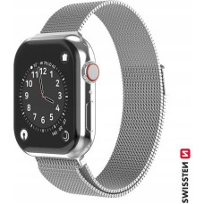 Swissten Mesh band for apple watch 38-40 mm silver