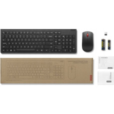 Lenovo Klawiatura + mysz Lenovo Lenovo | Essential Wireless Combo Keyboard and Mouse Gen2 | Keyboard and Mouse Set | 2.4 GHz | US | Black