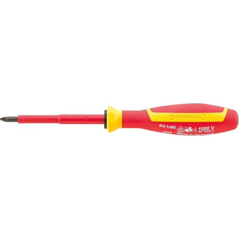 Stahlwille Wkrętak krzyżowy PH0, VDE/1000V, DRALL+