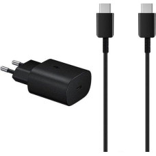 Vega Ładowarka Vega ŁADOWARKA SIECIOWA USB-C TYP-C 3A CZARNA DO SAMSUNG EP-TA800 + DG977 SUPER FAST CHARGING 32000mA QUICK>