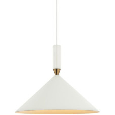 Italux Lampa wisząca Italux Metalowa lampa wisząca Drello PND-541101-W Italux do salonu biała