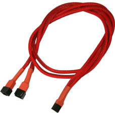 Nanoxia 3-pin - 3-pin x2, 0.6m, Czerwony (900300003)