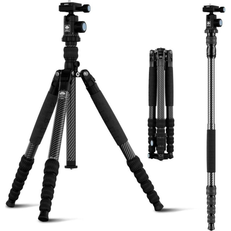 Sirui Statyw Sirui Sirui Traveler Carbon Tripod Kit T-1205+E-10