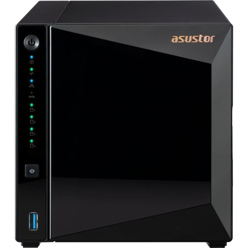 Asustor DRIVESTOR 4 Pro Gen2 AS3304T V2 NAS Realtek RTD1619B 2 GB DDR4 ADM Melns