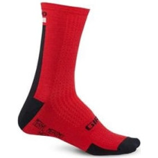 Giro Skarpety HRC + MERINO WOOL dark red black grey r. M (GR-8053382)