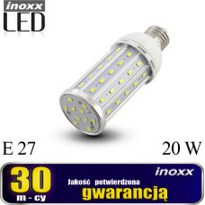 Nvox Żarówka e27 led corn 20w metalowa 6000k zimna