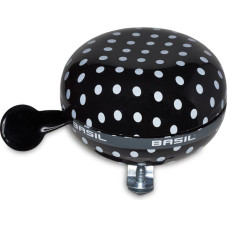 Basil Dzwonek Rowerowy BIG BELL POLKADOT 80 mm Black/White Dots (BAS-50397)