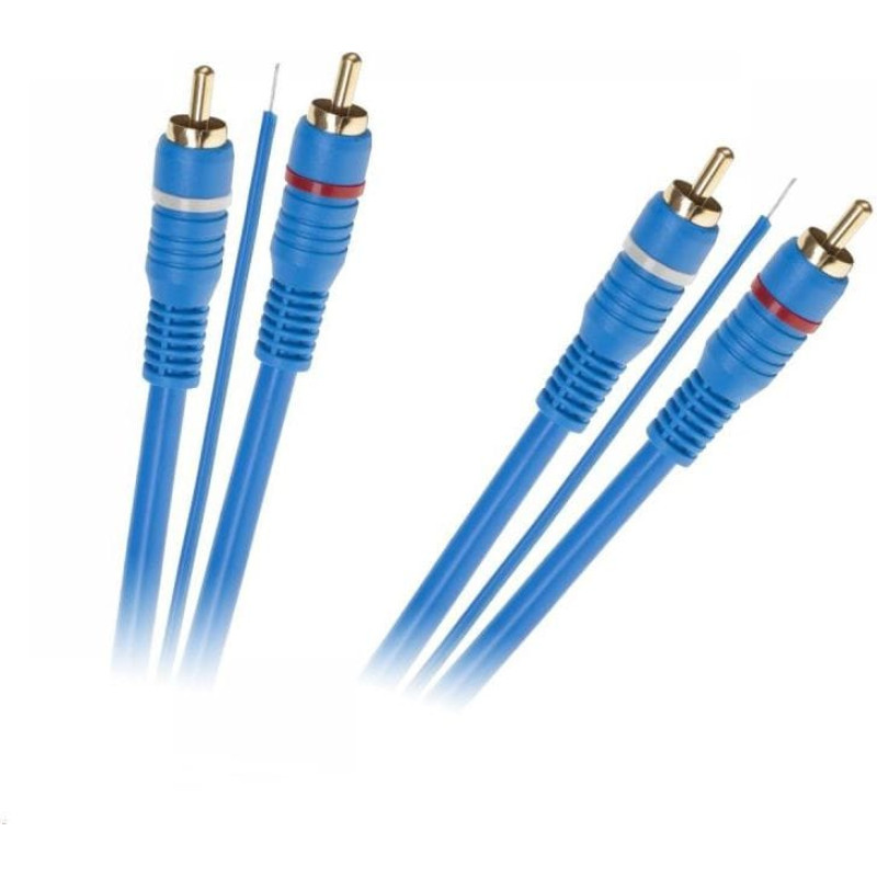 Noname Kabel RCA (Cinch) x2 - RCA (Cinch) x2 5m niebieski (KPO2669-5)