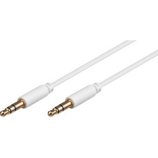 Microconnect Kabel MicroConnect Jack 3.5mm - Jack 3.5mm 1m biały (AUDLL1W)