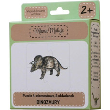 Mama Maluje Puzzle 4-elementowe Dinozaury