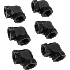 Raijintek Raijintek Pelias D160906, 16mm, 90 Grad Adapter - 6er-Pack, schwarz