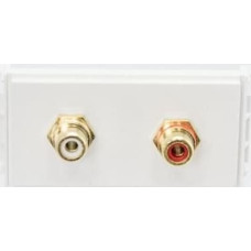 Vivolink Vivolink WI221285 gniazdko elektryczne 2 x RCA Biały