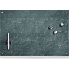 Zeller Szklana tablica magnetyczna STONEWALL + 3 magnesy, 60x40 cm, ZELLER