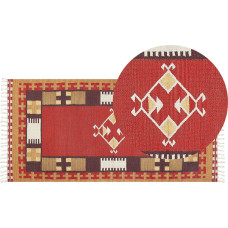 Beliani Dywan bawełniany kilim 80 x 150 cm wielokolorowy PARAKAR Lumarko!