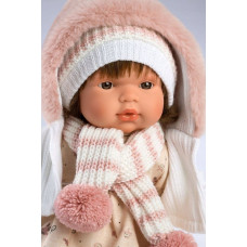Llorens Llorens 13868 Lalka 38 cm Lola z miękkim brzuszkiem