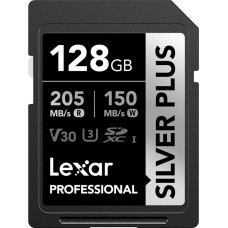 Lexar Karta Lexar Lexar SDXC Professional SILVER Plus UHS-I/U3/A2/4K R205/W150 (V30) 128GB