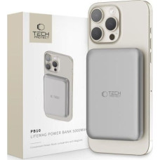 Tech-Protect Powerbank Tech-Protect TECH-PROTECT PB10 LIFEMAG MAGSAFE POWER BANK 5000MAH TITANIUM