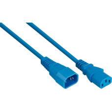 Alcasa Kabel zasilający Alcasa kabelmeister Kaltgeräteverlängerung C14 an C14 blau 5m