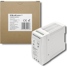 Qoltec Zasilacz serwerowy Qoltec Qoltec Zasilacz na szynę DIN 60W 24V 2.5A Biały Slim
