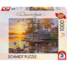 Schmidt Spiele Puzzle PQ 1000 DARREL BUSH Przystań kajakowa G3