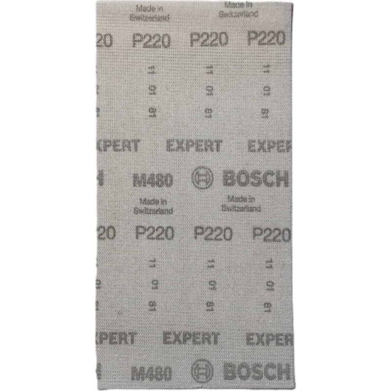 Bosch Szlifierka Bosch Bosch Expert M480 mesh structure sanding sheet 115 x 230mm, K220 (50 pieces, for orbital sanders)