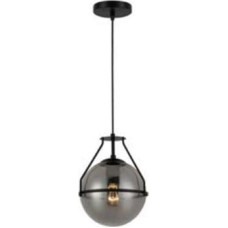 GTV Lampa wisząca GTV GTV Drop OS-DRO2-10-DEC lampa wisząca zwis 1x25W E27 czarna/dymiona