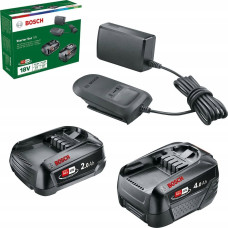 Bosch Bosch starter set 18V (PBA 2.0Ah + PBA 4.0Ah + AL 18V-20), charger (black, 2x battery + charger, POWER FOR ALL ALLIANCE)