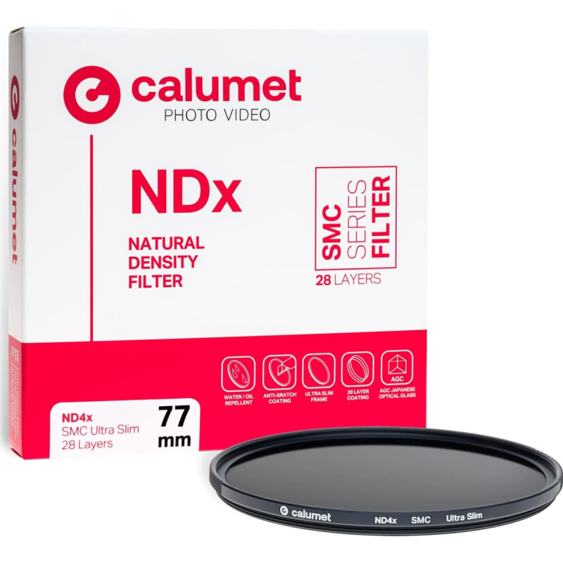 Calumet Filtr Calumet Calumet Filtr ND4x SMC 77 mm Ultra Slim 28 Layers