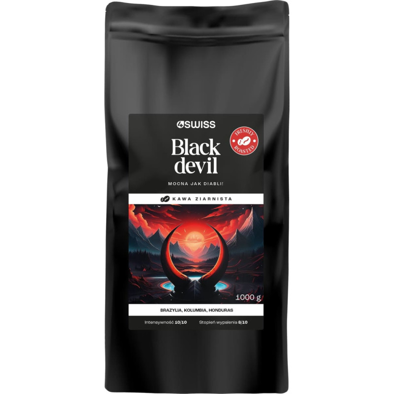 4Swiss Kawa ziarnista 4Swiss Black Devil 1 kg 1 kg
