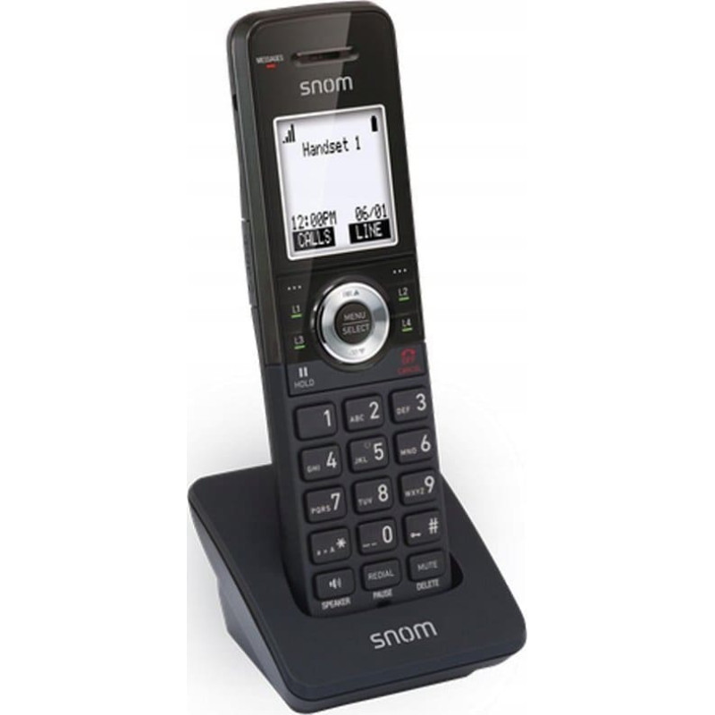 Snom Telefon Snom Snom M10 Office Handset Telefon w systemie DECT Nazwa i identyfikacja dzwoniącego Czarny