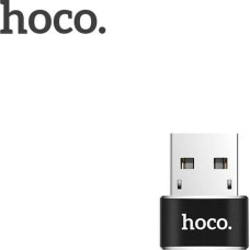 Hoco Adapter USB Hoco UA6 USB-C - USB Czarny  (6957531064138)