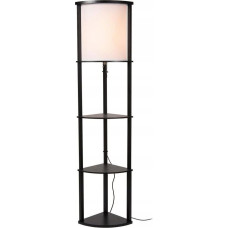 Delight Lampa podłogowa DELIGHT Lucide Menno 44798/81/30 lampa stojąca podłogowa loft kwietnik metalowa 1x60W E27 czarna/beżowa