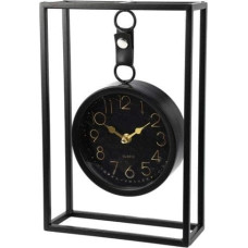 Koopman Zegar metalowy stołowy 20x31 cm czarny