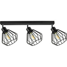 Orno Lampa sufitowa Orno WAYA oprawa ścienno-sufitowa, moc max. 3x60W, E27, czarna, listwa