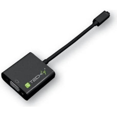 Techly Adapter AV Techly HDMI Micro - D-Sub (VGA) czarny (302938)